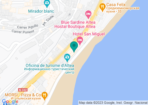 Ресторан средиземноморской кухни La Tomaca Blava - на карте