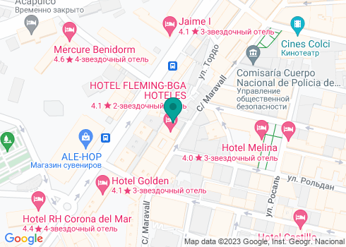 HOTEL FLEMING-BGA HOTELES - на карте