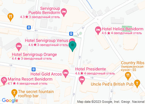 Hotel Servigroup Venus en Benidorm - на карте