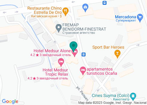Hotel Medsur Alone - на карте