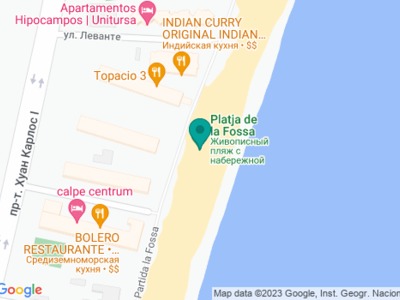 Playa la Fossa-Levante на карте