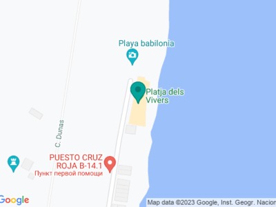 Platja dels Vivers на карте Platja dels Vivers на карте