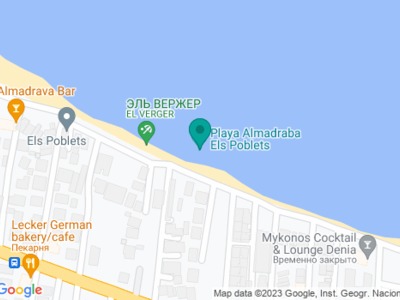 Playa de la Almadraba на карте Playa de la Almadraba на карте