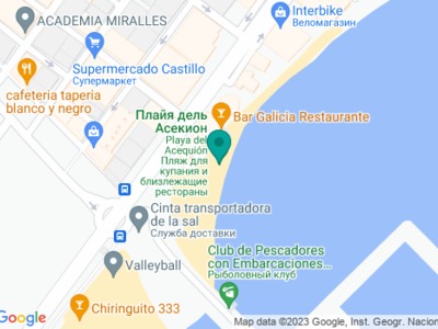 Плайя дель Асекион Playa del Acequión на карте