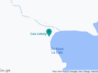 Бухта Cala Llebeig на карте