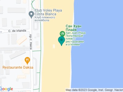 Playa de San Juan (Плайя-де-Сан-Хуан) на карте