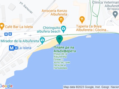 Playa de la Albufereta на карте