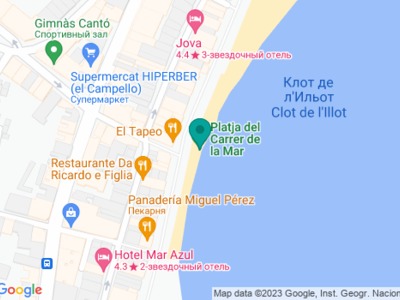 Playa Carrer la Mar на карте