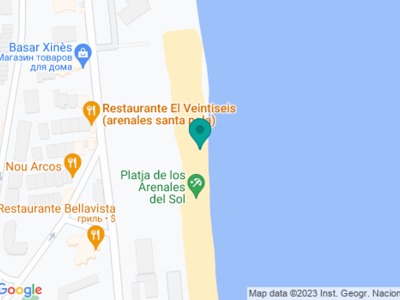 Arenales del Sol на карте Arenales del Sol на карте