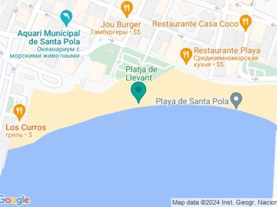 Platja de Llevant на карте Platja de Llevant на карте