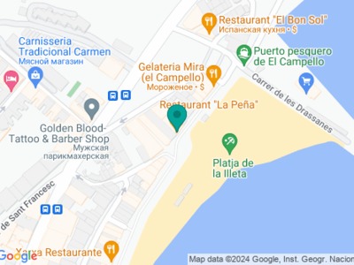 La Peña Restaurante - на карте La Peña Restaurante - на карте