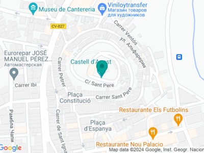 Замок Castillo De Agost on map