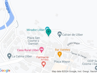 Calvari de Llíber on map