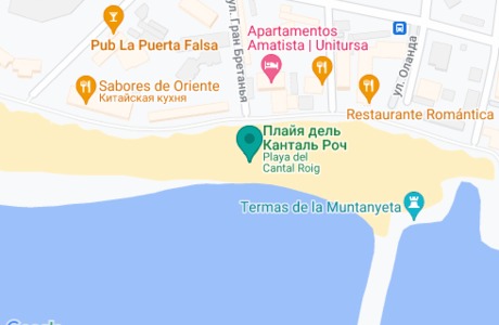 Playa Cantal Roig на карте