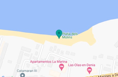 Platja dels Molins на карте