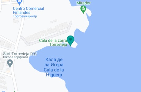 Cala de la zorra Torrevieja на карте