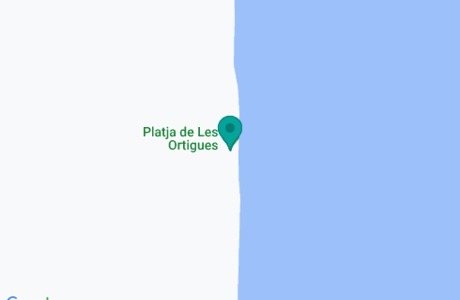 Platja les Ortigues на карте