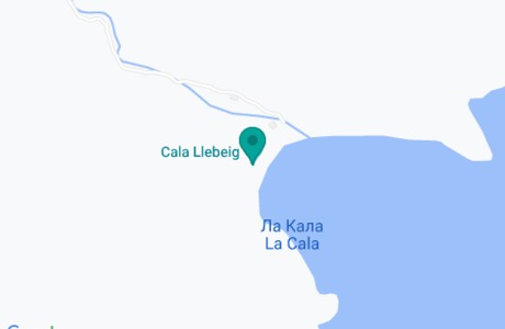 Бухта Cala Llebeig на карте