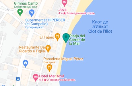 Playa Carrer la Mar на карте