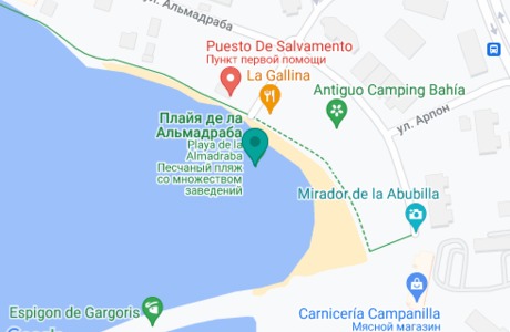 Playa de L'Almadrava на карте