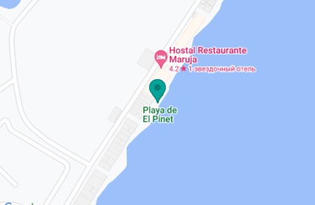 Playa El Pinet на карте