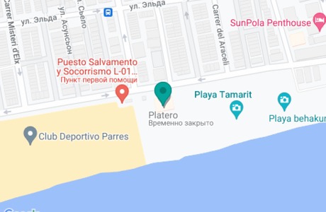 Playa Tamarit на карте