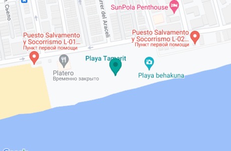 Playa del Tamarit на карте