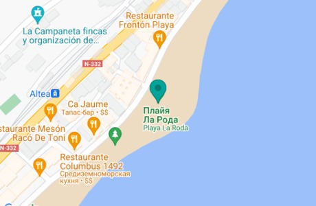 Playa La Roda на карте