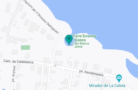 Бухта Cala Blanca на карте