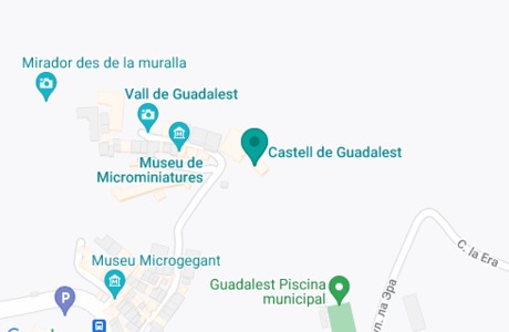 Castell de Guadalest on map